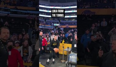 Luka INSANE pregame tunnel shot