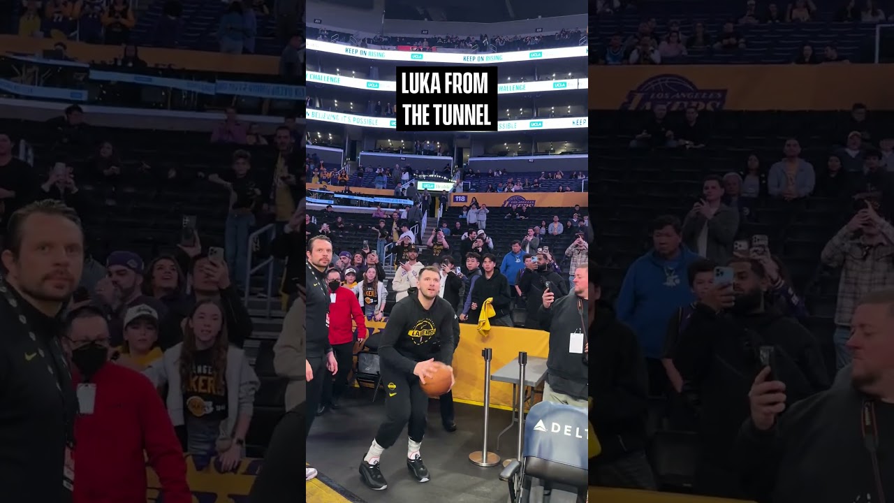 Luka INSANE pregame tunnel shot