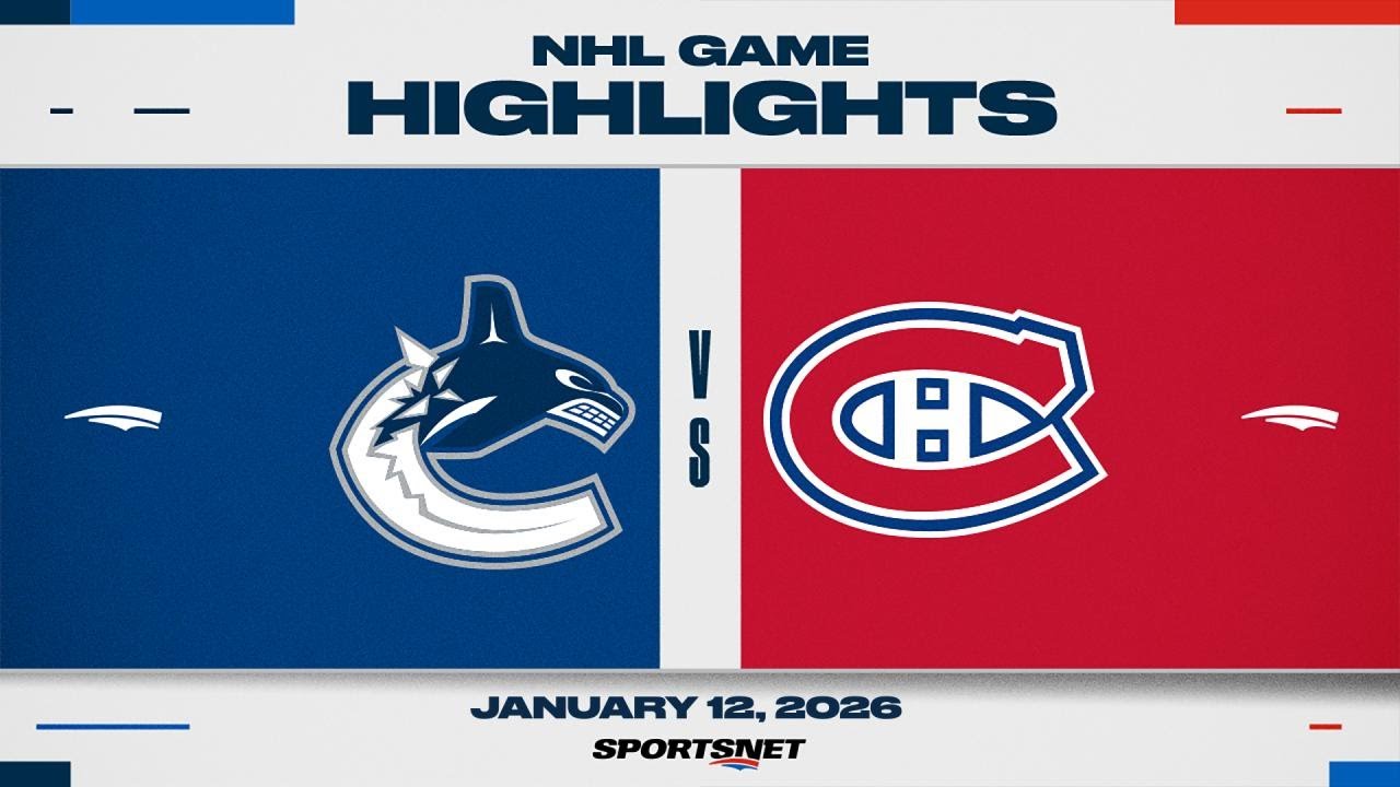 NHL Highlights | Canucks vs. Canadiens - January 12, 2025