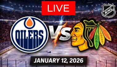🔥 NHL LIVE: Edmonton Oilers vs Chicago Blackhawks | Full Game Live | January 12, 2026