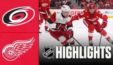 Hurricanes vs. Red Wings | NHL Highlights | January 12, 2026