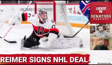 Ottawa Senators QUICKLY Sign James Reimer To NHL Contract + Travis Green Continues Line Shuffling
