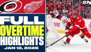 Carolina Hurricanes vs. Detroit Red Wings | FULL Overtime Highlights - January 12, 2026