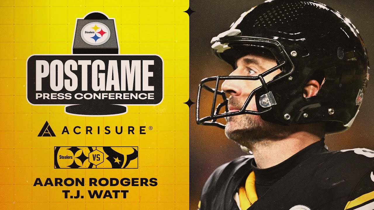 Rodgers & Watt Postgame Press Conference (Wild Card vs Houston Texans) | Pittsburgh Steelers