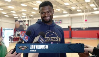 Zion Williamson on second half of season, Trey Murphy III | Pelicans Practice 1/12/26