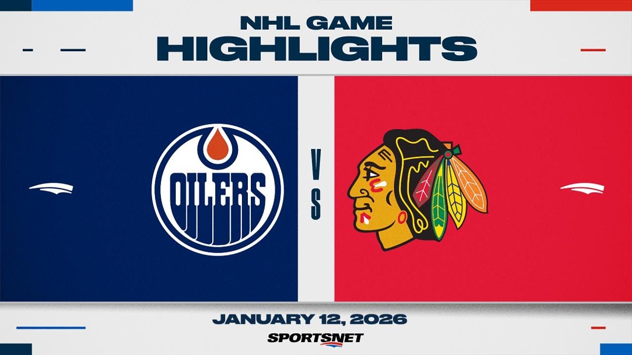 NHL Highlights | Oilers vs. Blackhawks - January 12, 2026