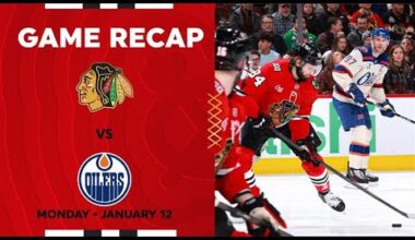 Blackhawks vs. Oilers Game Highlights | 1.12.26