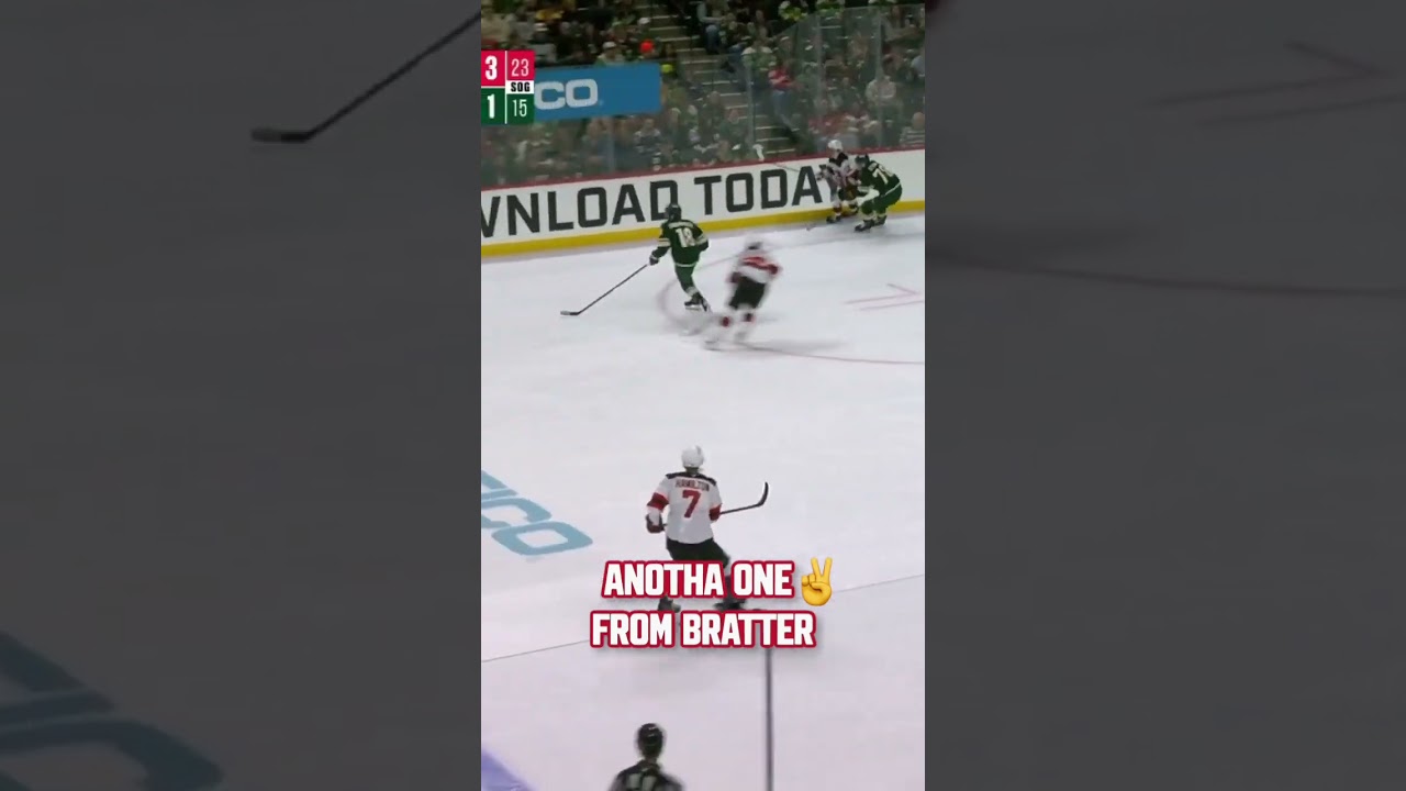 Ran it back for ✌️. #jesperbratt #brattman #devilsvswild #NHL #njdevils #shorts