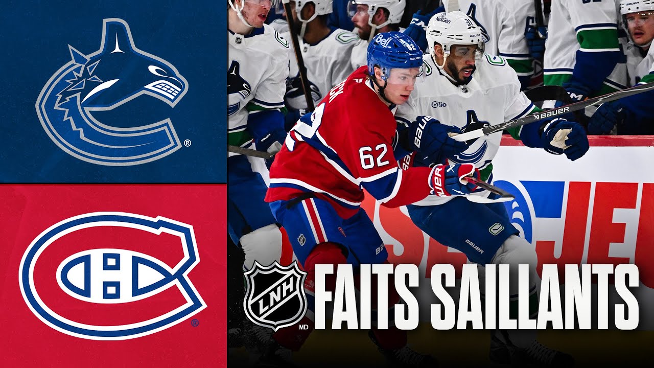 Canucks vs Canadiens | 12/01/26 | Faits saillants