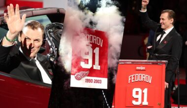 Red Wings retire #91 for Sergei Fedorov