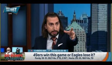 FIRST THINGS FIRST | Nick Wright IMPRESSED Brock Purdy And 49ers BEAT Philadelphia | NFL
