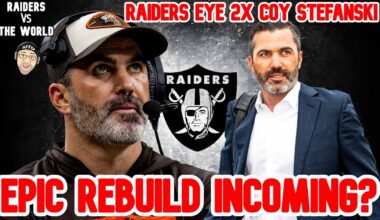 HUGE! RAIDERS EYE KEVIN STEFANSKI! Can 2x COY Lead An Epic Rebuild? #raiders #nfl #raidernation