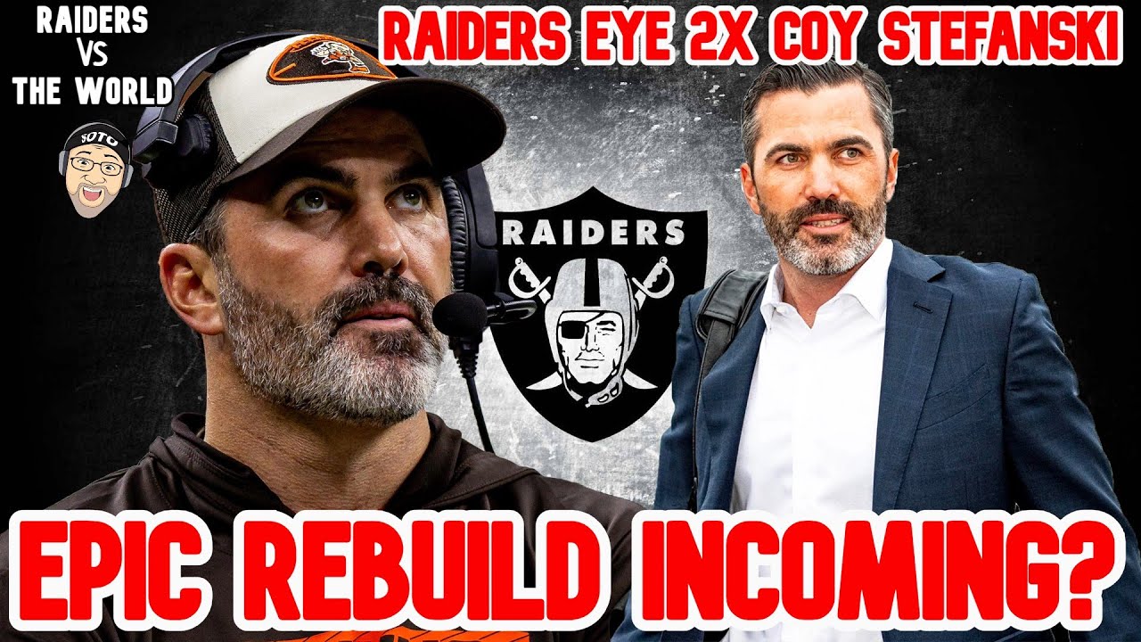 HUGE! RAIDERS EYE KEVIN STEFANSKI! Can 2x COY Lead An Epic Rebuild? #raiders #nfl #raidernation