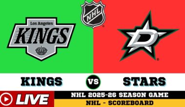 🔴LIVE : Dallas Stars Vs Los Angeles Kings | NHL 2026 | NHL Live SCOREBOARD