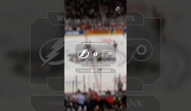 Let’s fill you in on last night ⤴️ #hockey #nhl #tampabaylightning #game