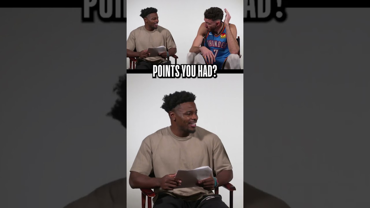 Chet Holmgren takes a trip down memory lane with career trivia 👀