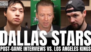 Jamie Benn, Jason Robertson, Wyatt Johnston & Glen Gulutzan Recap Dallas Stars Win vs. LA Kings