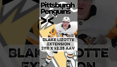 Blake Lizotte inks 3-year extension with Pittsburgh Penguins.