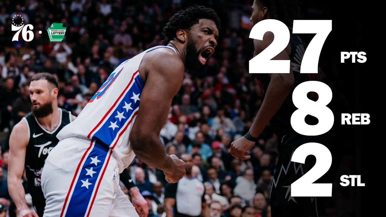 Joel Embiid Helps Lead Sixers to Win Over Toronto