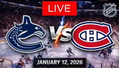 🔥 NHL LIVE: Vancouver Canucks vs Montreal Canadiens | Full Game Live | January 12, 2026
