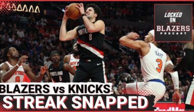 Trail Blazers Lose to the Knicks, Lose Deni Avdija to a Back Injury | Jrue Holiday's Return Spoiled
