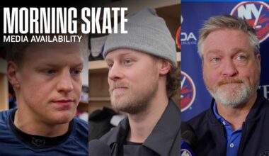 New York Islanders Morning Skate Media Availability | NYI at WPG