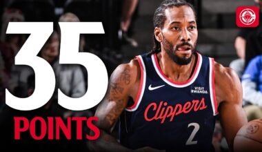 Kawhi Leonard Drops 35 in Win vs Hornets