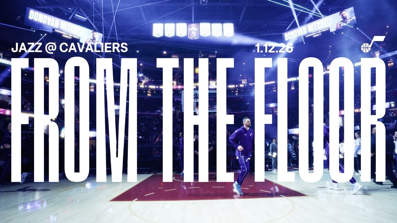 From the Floor: Bounce Back WIN in CLEVELAND 🔥 | UTAH JAZZ 🎥