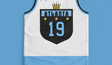 🏀🔵⚪️⚫️ I design a new Atlanta Hawks jersey after every win this season: “Knighted”