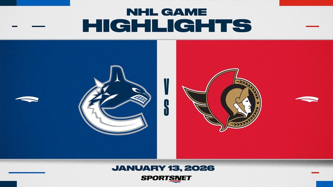 NHL Highlights | Canucks vs. Senators - January 13, 2026