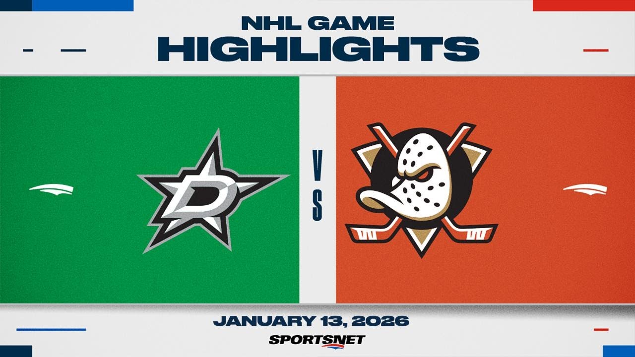 NHL Highlights | Stars vs. Ducks - January 13, 2026