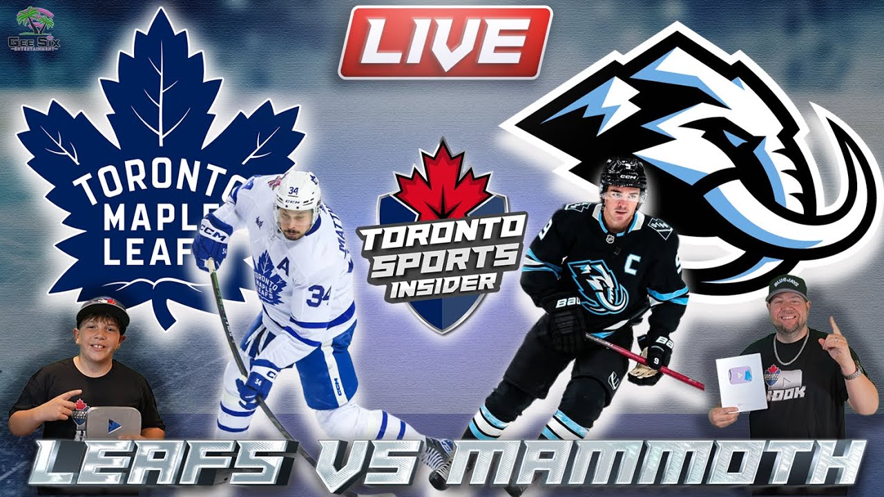 🔴 LIVE Toronto Maple Leafs vs Utah Mammoth | NHL LIVE Stream Reaction & Play By Play