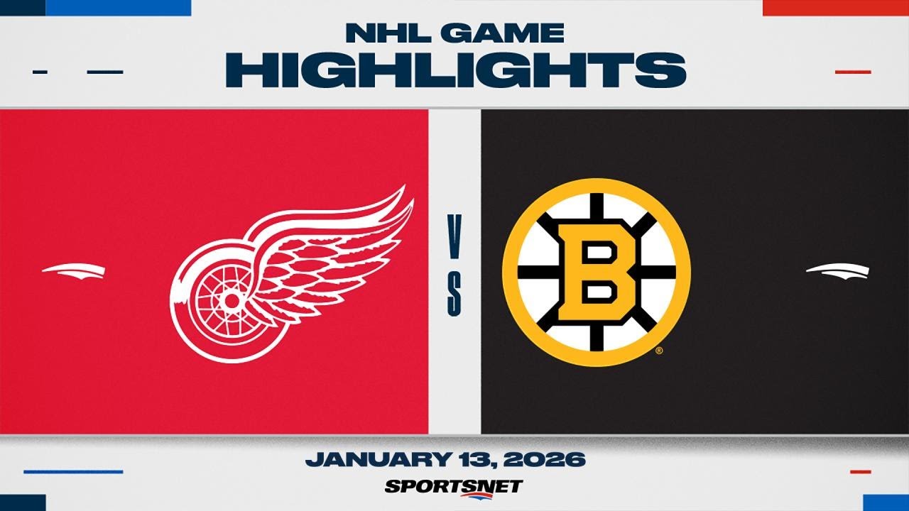 NHL Highlights | Red Wings vs. Bruins - January 13, 2026