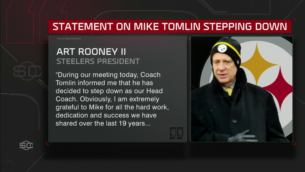 Steelers release statement on Mike Tomlin's exit + Aaron Rodgers' TIME to retire?! | SportsCenter