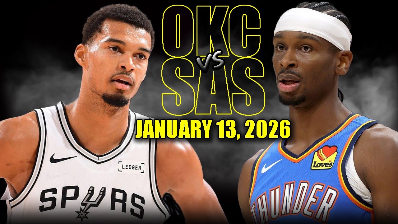 Oklahoma City Thunder vs San Antonio Spurs Full Game Highlights – January 13, 2026 | NBA Season