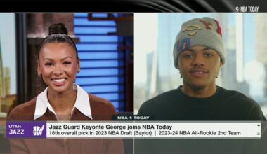 Keyonte George reacts to Donovan Mitchell giving him his flowers: I can't ask for more! | NBA Today