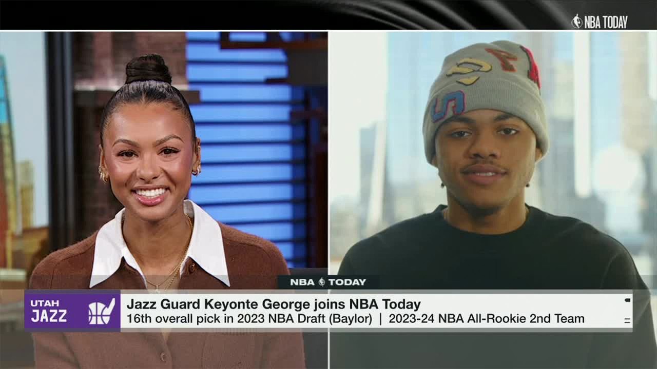 Keyonte George reacts to Donovan Mitchell giving him his flowers: I can't ask for more! | NBA Today