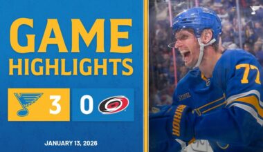 Game Highlights: Blues 3, Hurricanes 0