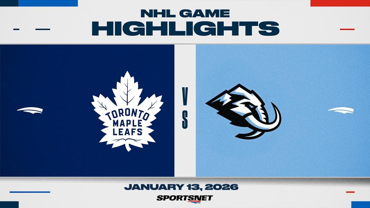 NHL Highlights | Maple Leafs vs. Mammoth - January 13, 2026