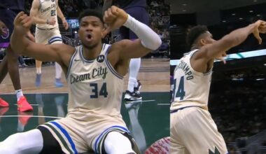 Giannis boos back at Bucks crowd after they booed during blowout vs Timberwolves 😬