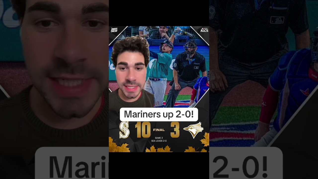Mariners up 2-0 in the ALCS !! #mlb #seattle #mariners #bluejays