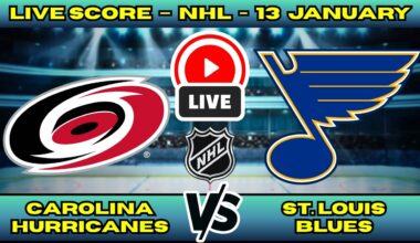 🔴 Carolina Hurricanes vs St. Louis Blues | NHL PLAY BY PLAY | Live Score Update January 13
