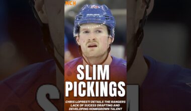 New York Rangers Lack Of Player Development Is Costing The Team