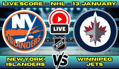🔴 New York Islanders vs Winnipeg Jets | NHL PLAY BY PLAY | Live Score Update January 13