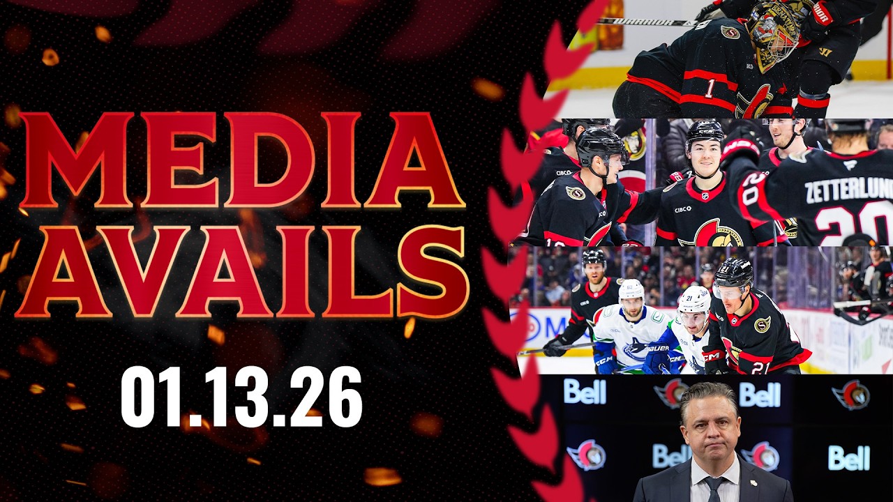 Leevi Meriläinen, Jordan Spence, Nick Cousins, Travis Green Postgame Media vs VAN