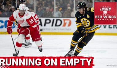 Red Wings running on empty in loss to Boston, despite Cam Talbot's stellar performance