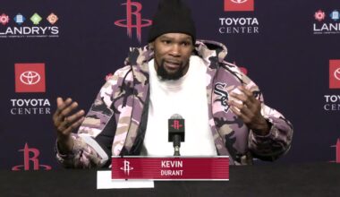 Press Conference by Kevin Durant vs Bulls