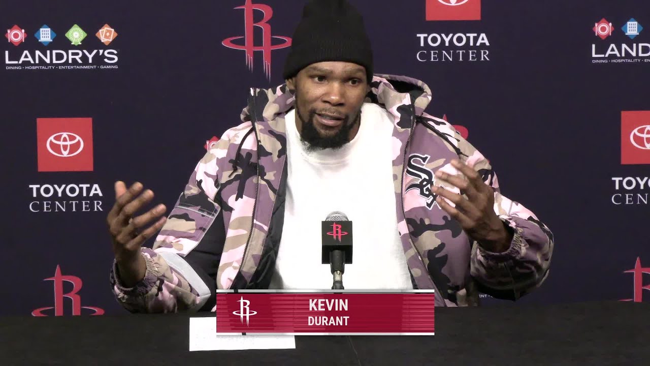 Press Conference by Kevin Durant vs Bulls