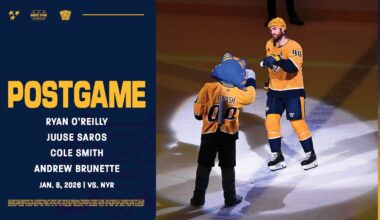 O’Reilly, Saros, Smith & Brunette - Postgame: Jan. 8, 2026