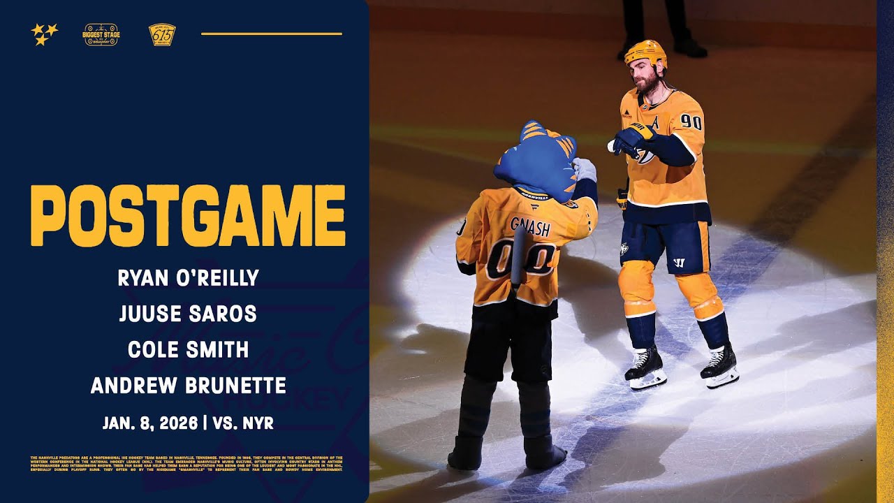 O’Reilly, Saros, Smith & Brunette - Postgame: Jan. 8, 2026